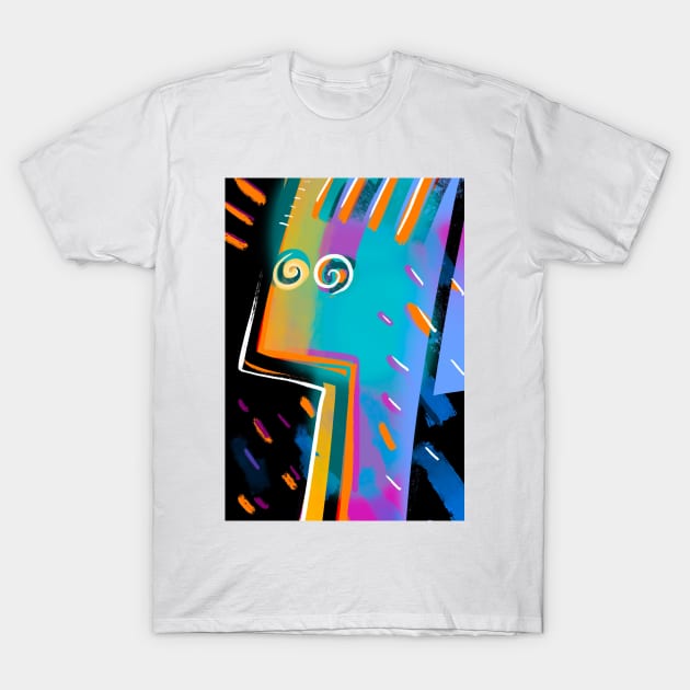 crazy bird T-Shirt by Angel Rivas